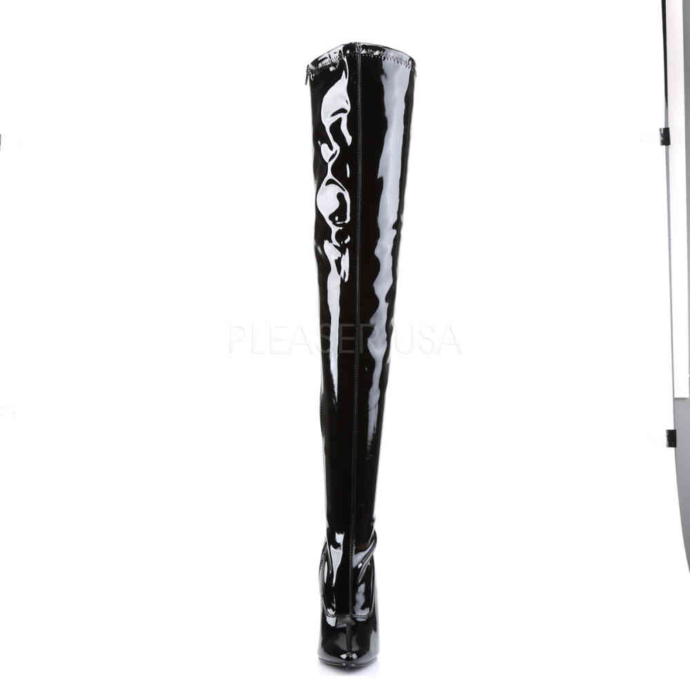 Devious - DOMINA-3000 Kniehohe Stiefeletten - Pole dance schuhe - Schwarz